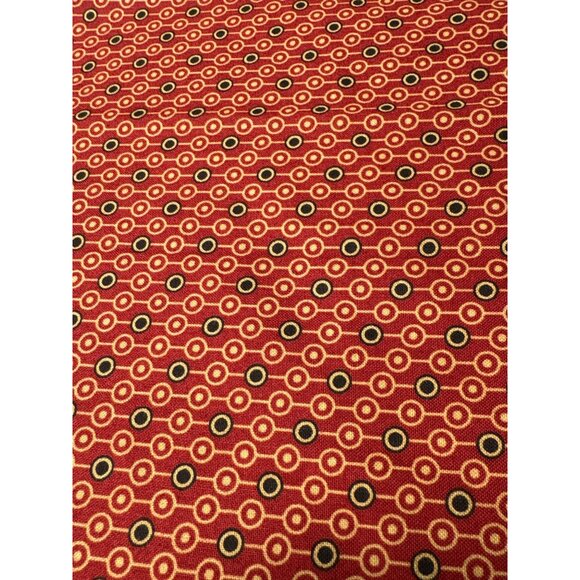Andover Fabrics Red Circle Pattern Cotton Fabric 11" x 44" Quilting Sewing Mater - Picture 4 of 6
